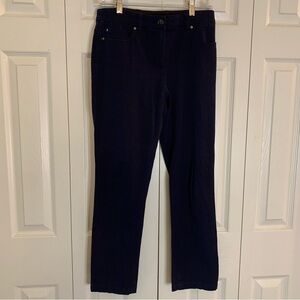 Rafaela Classic Dark Blue Straight-Leg Pants Size 6P